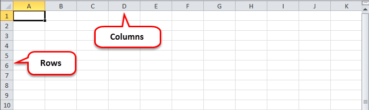Excel Rows and Columns