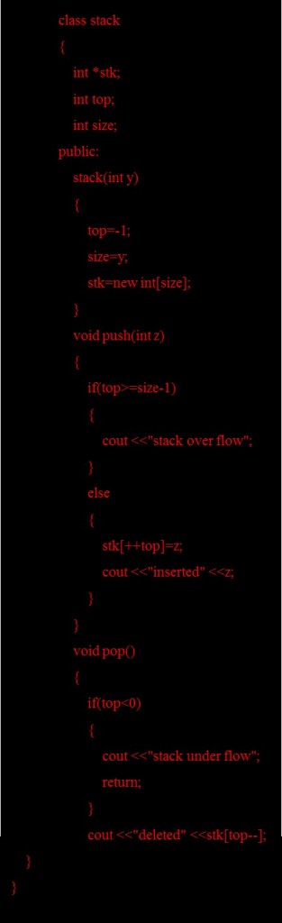  Implementation of Stack