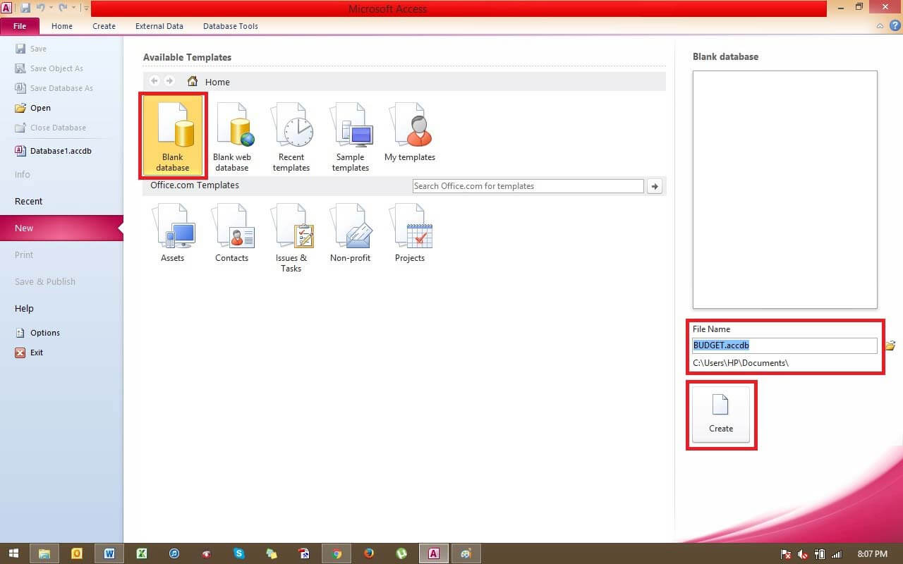 Create Database Using Microsoft Access With 6 Amazing Steps
