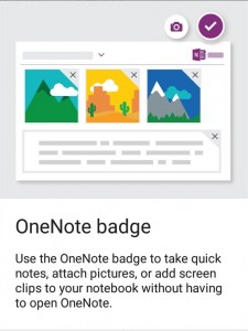one note badge