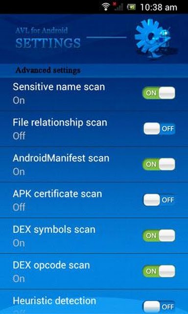 Android Security Applications - AVL