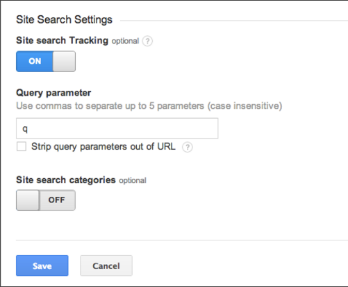 Site Search Setting