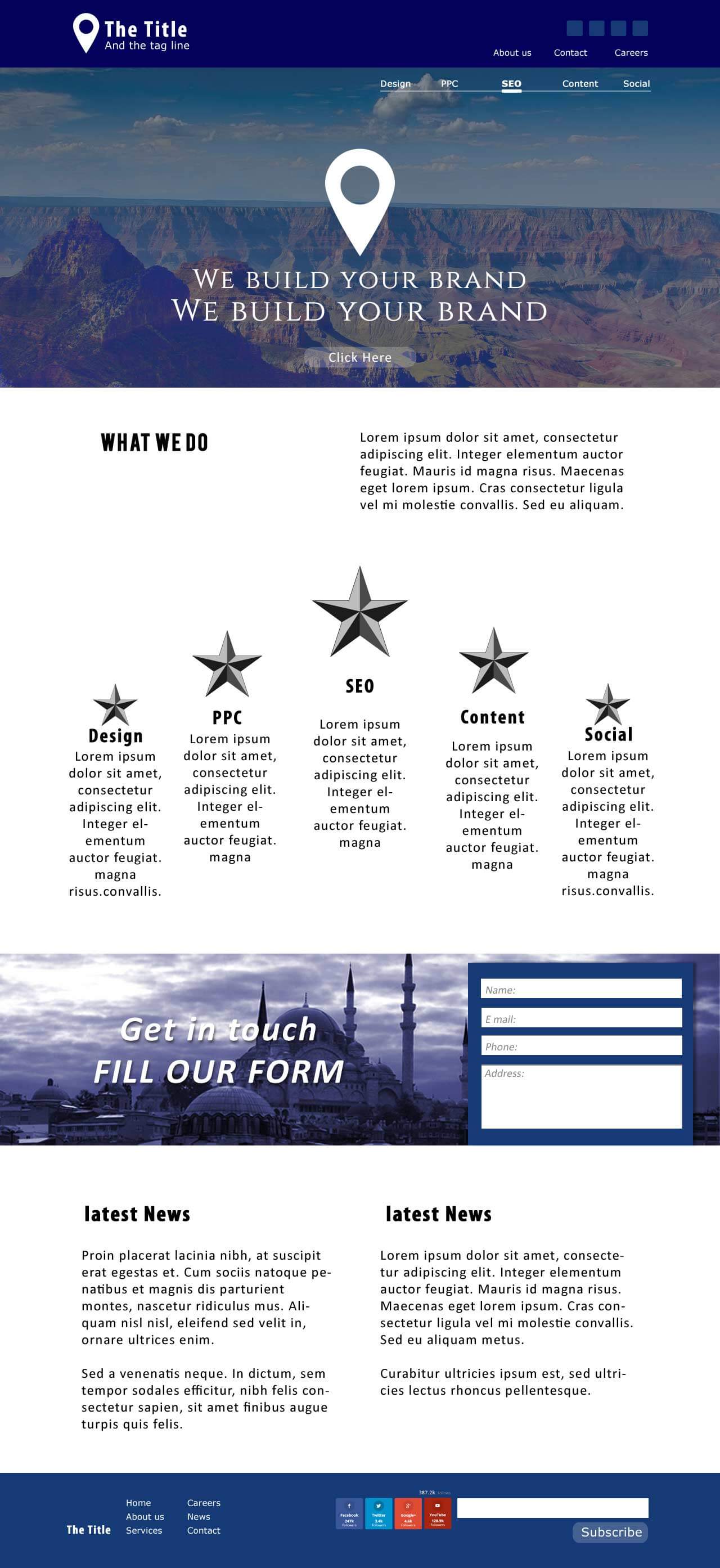 Website Layout full image