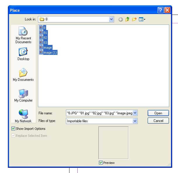 multple images - InDesign document