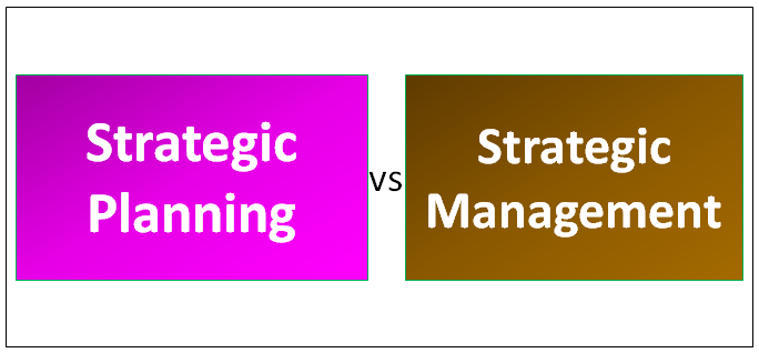 strategic planning vs strategic management
