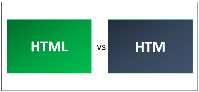 HTML vs HTM