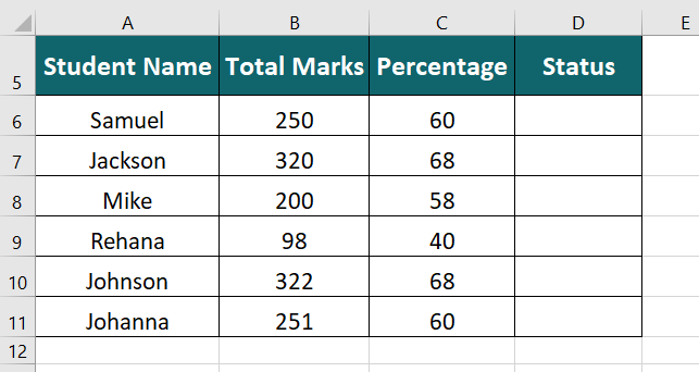 OR in Excel-Example #2