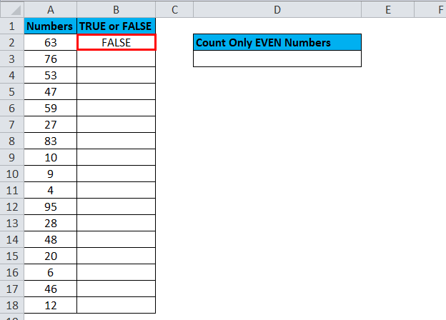 EVEN Function Example 2-2.1