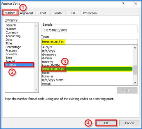Format Codes for Text Function in Excel 2