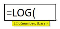 LOG Formula in Excel 1