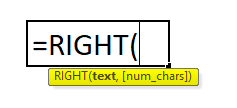 RIGHT Formula in Excel
