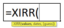 XIRR Formula In Excel