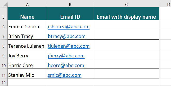 Using Ampersand Operator (&)
