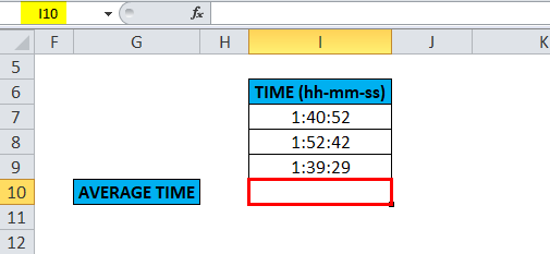 Average in excel Example 3-1