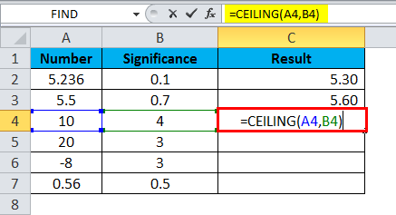 CEILING Example 1-5