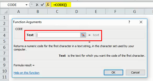 CODE Function Step 5