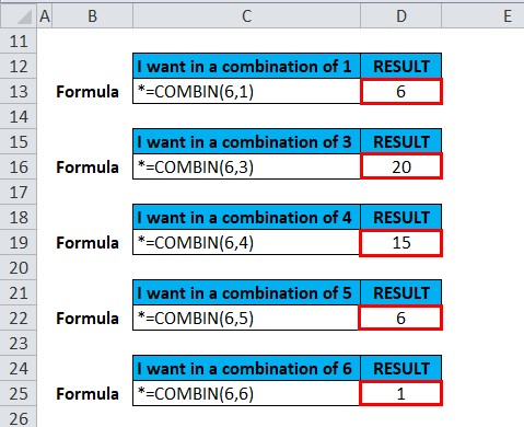 COMBIN Example 1-7