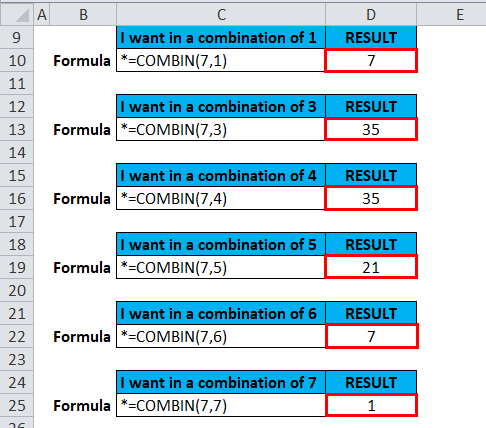 COMBIN Example 2-7