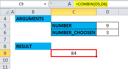 COMBIN Example 3-5