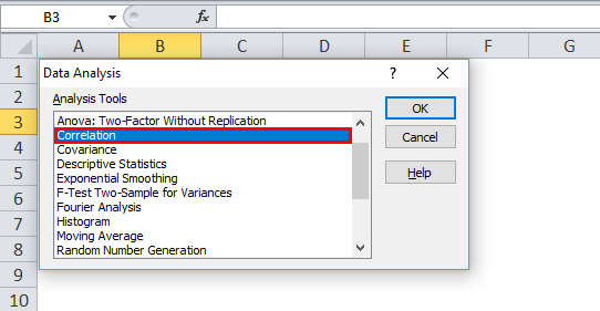 Data Analysis Correlation