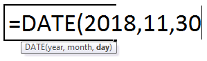 DATE Formula 3