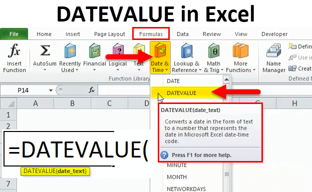 DATEVALUE in Excel