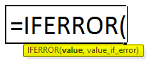 IFERROR Formula in Excel