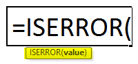 ISERROR Formula in Excel