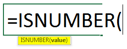 ISNUMBER Formula in Excel