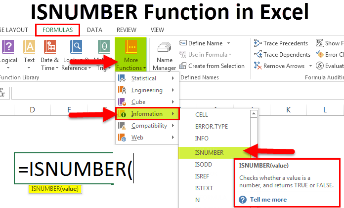ISNUMBER Function in Excel