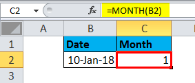 MONTH step Result