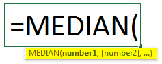 Median function formula