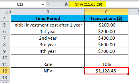 NPV Example 1-3