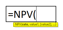 NPV formula