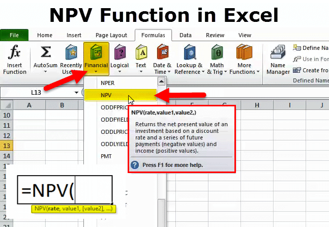 NPV in Excel