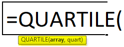 QUARTILE Formula in Excel