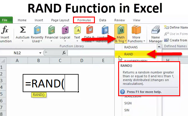 RAND in Excel