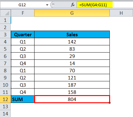 SUBTOTAL Function for manually Hidden Rows