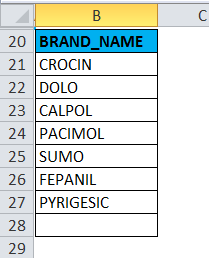 SUMPRODUCT Example 4