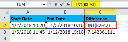 TIME Example INT
