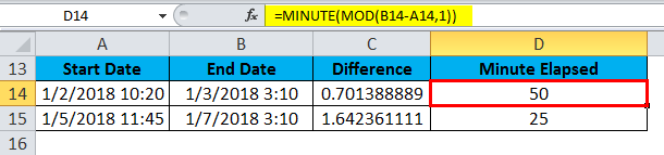 TIME Example Minute mod 1