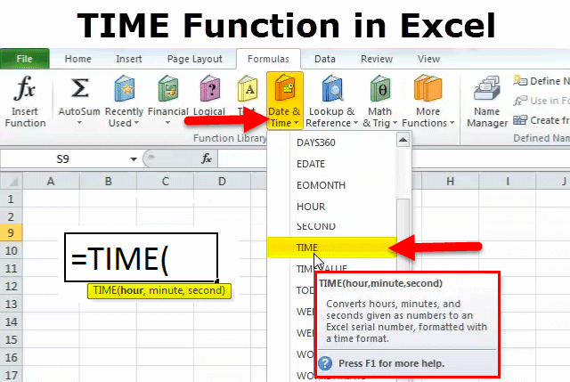 TIME Function in Excel