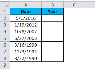 extract the year values