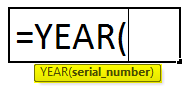 YEAR Formula