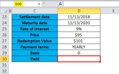 YIELD Example 3-1