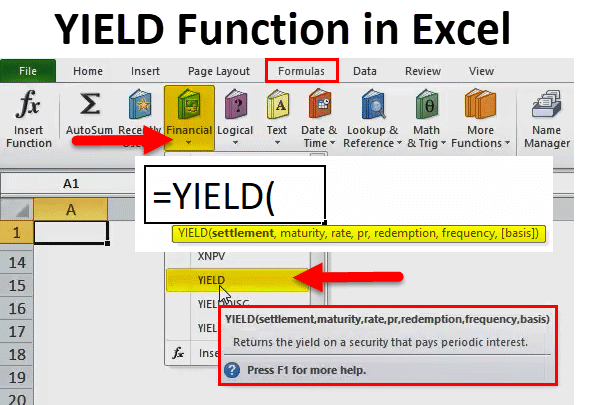 YIELD Function in Excel