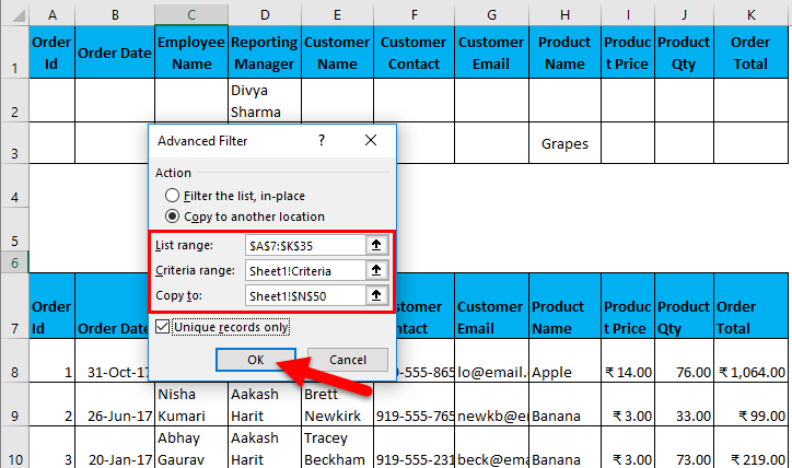 Advanced Filter Example 2-16