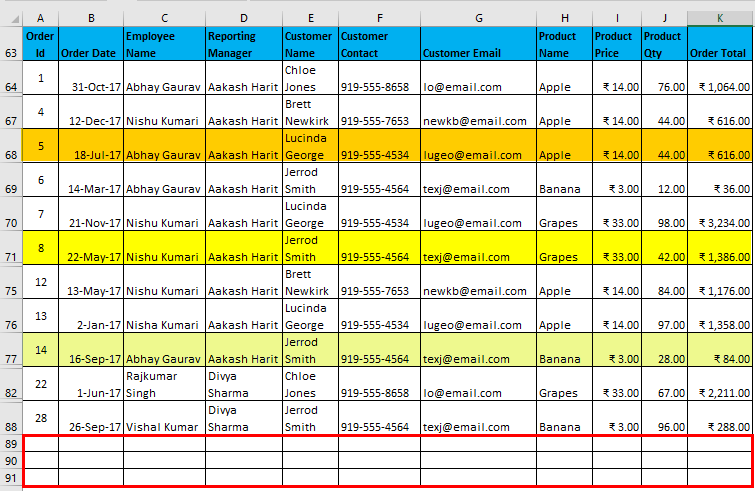 Advanced Filter Example 4-2