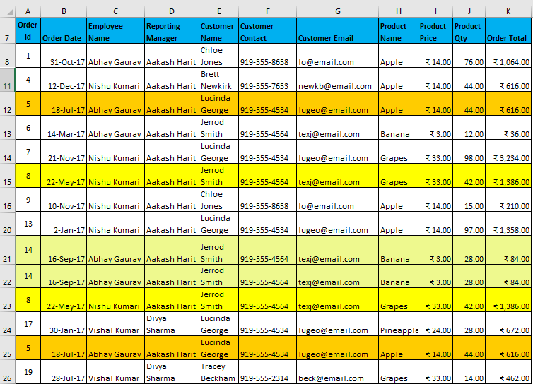 Advanced Filter Example 4