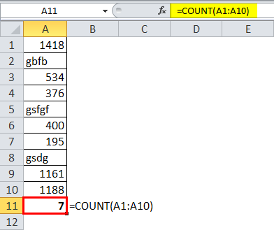 COUNT Function 1-2